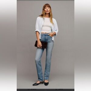 Reformation Jax stretch high rise straight Jean size 25